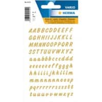 HERMA 4152 Buchstabenetiketten 8 mm Gold 10 Packungent à 238 Etiketten