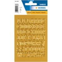 HERMA 4183 Buchstaben A-Z Etiketten 12 mm Gold 10 Packungen mit 560 Etiketten