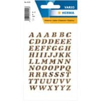 HERMA 4192 Buchstaben A-Z Etiketten 8 mm Gold 10 Packungen mit 610 Etiketten