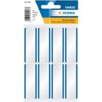 HERMA 1903 Namensschilder Beweglich 54 x 19 mm Weiß Rechteckig Blau 10 Packungen mit 160 Etiketten