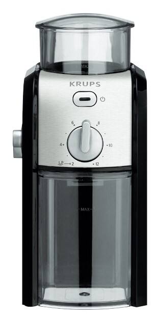 KRUPS Kaffeemühle elektirisch GVX 242 100 W Schwarz, Silber