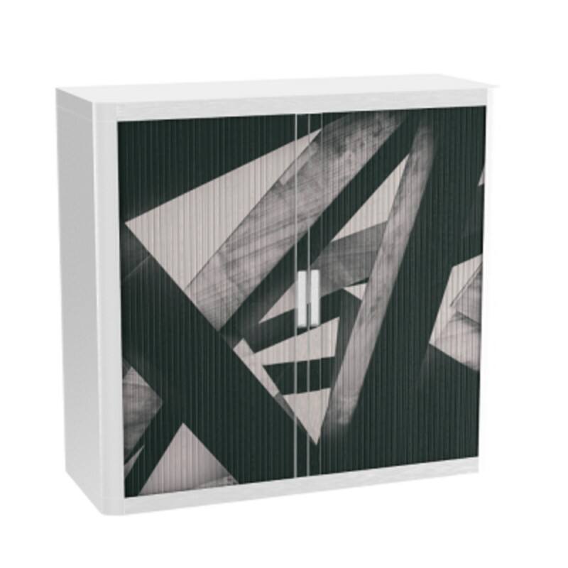 Paperflow Rollladenschrank PP (Polypropylen) 2 Fachböden abschließbar 1.100 x 415 x 1.040 mm