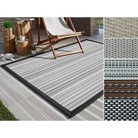 Casa Pura Teppich Bologna Vinyl, Polyethylenterephthalat Grau 1300 mm x 700 mm