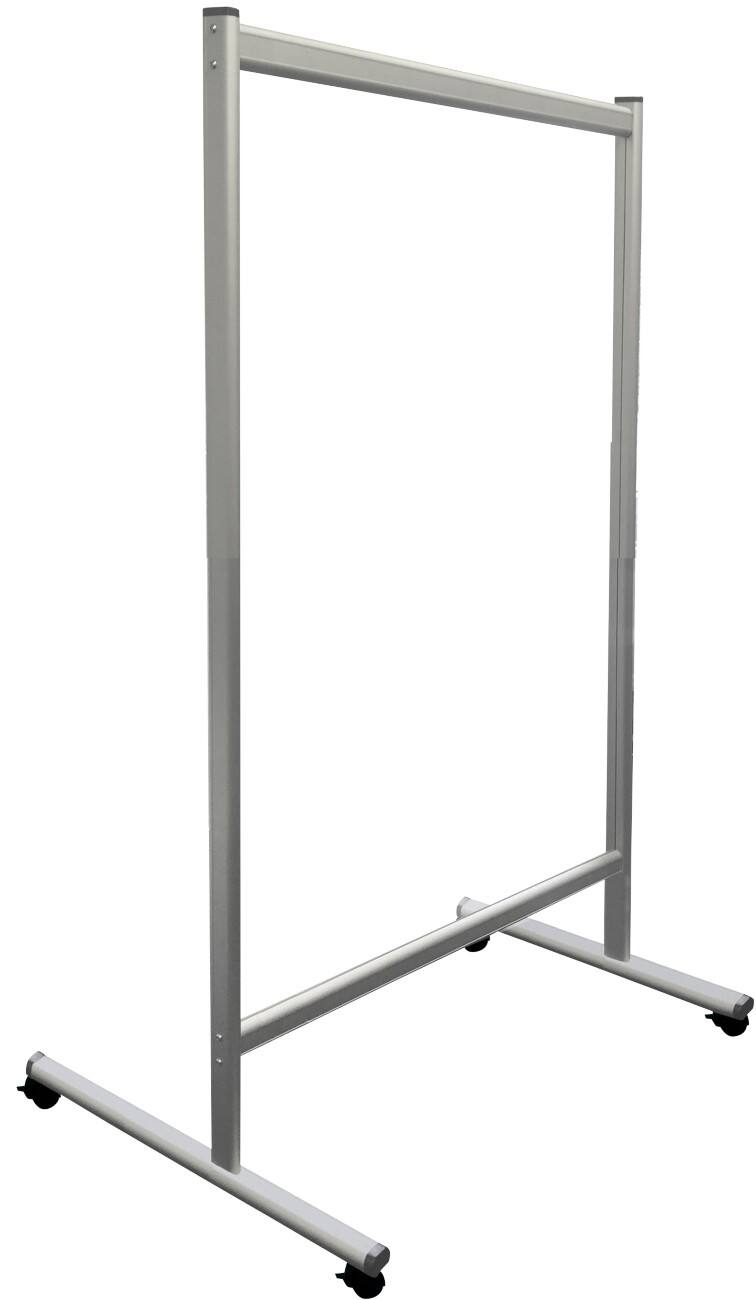Franken Mobile Trennwand Plexiglas Transparent 120 x 150 cm