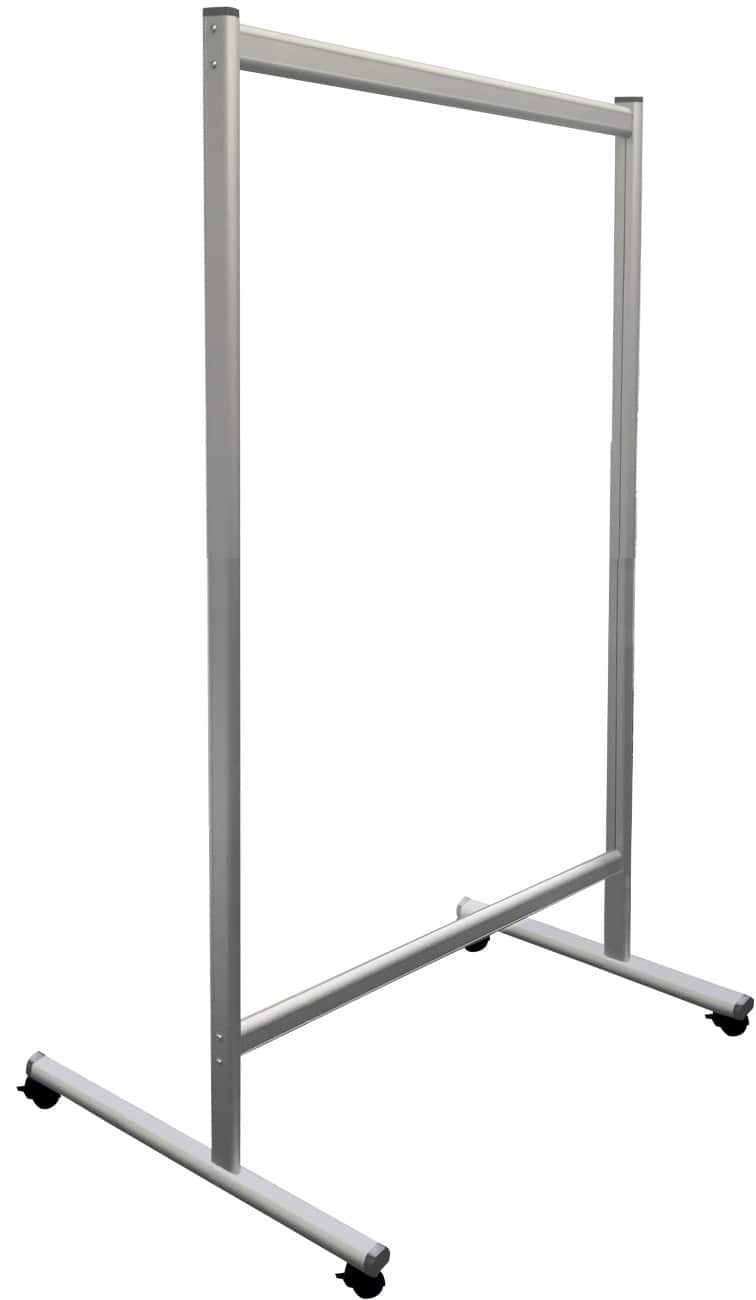 Franken Mobile Trennwand Plexiglas Transparent 120 x 180 cm