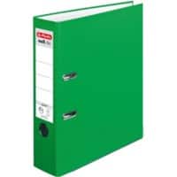 herlitz maX.file Ordner DIN A4 80 mm Hellgrün 2 Ringe Pappkarton, PP (Polypropylen) Texturiert Hochformat
