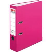 herlitz maX.file protect Ordner DIN A4 80 mm Rosa 2 Ringe 11053683 Pappkarton, PP (Polypropylen) Texturiert Hochformat