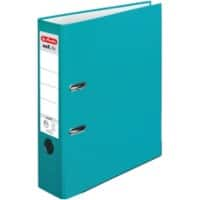 herlitz maX.file protect Ordner DIN A4 80 mm Türkis 2 Ringe 10094829 Pappkarton, PP (Polypropylen) Texturiert Hochformat