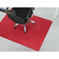 Bürostuhlunterlage Floordirekt Pro Teppich Rot Polypropylen 1200 x 1500 mm