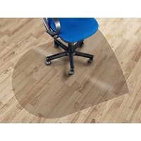 Bürostuhlunterlage Floordirekt Pro Floordirekt Pro Transparent Polycarbonat 1200 x 1380 mm