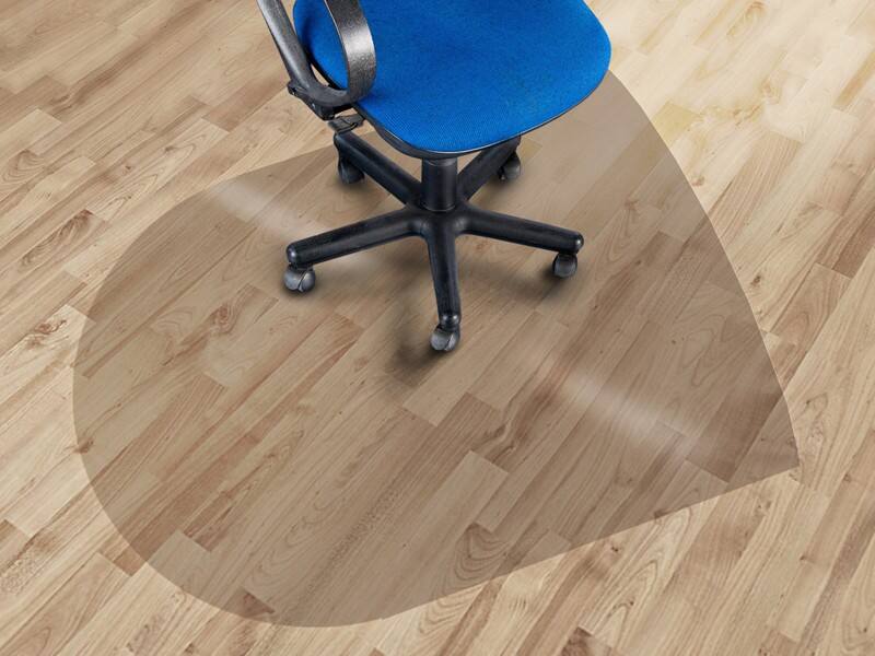 Bürostuhlunterlage Floordirekt Pro Floordirekt Pro Transparent Polycarbonat 970 x 1260 mm