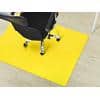 Bodenschutzmatte Floordirekt Pro Hartböden Gelb Polypropylen 750 x 1200 mm