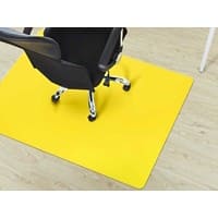 Bodenschutzmatte Floordirekt Pro Hartböden Gelb Polypropylen 750 x 1200 mm