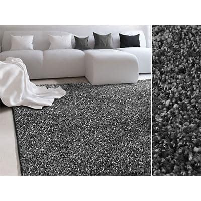 Hochflorteppich Floordirekt STEP Bali Anthrazit Polypropylen 800 x 2500 mm