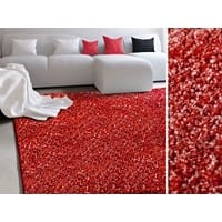 Hochflorteppich Floordirekt STEP Bali Rot Polypropylen 660 x 1000 mm