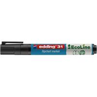 edding EcoLine 31 Flipchart-Marker Mittel Keilspitze Schwarz Nachfüllbar Wasserbeständig