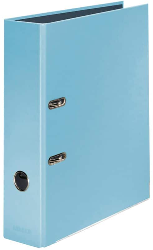 Falken Pastel Color Ordner Breit DIN A4 80 mm Himmelblau 2 Ringe Pappkarton Glänzend