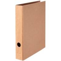 Falken Pure Schmal Ordner DIN A4 50 mm Braun 2 Ringe Pappkarton Glänzend