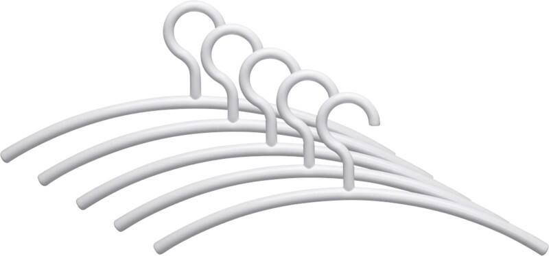 Maul Kleiderbügel 1 Haken Weiß 5 Stück