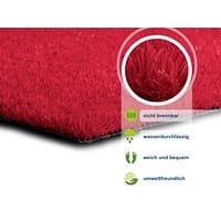 Rasenteppich Casa Pura Premium Color Rot Polyethylen 2000 x 15000 mm