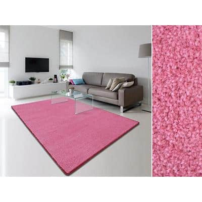 Velours-Teppich Floordirekt STEP Dynasty Velours Pink Polypropylen 1000 x 1500 mm