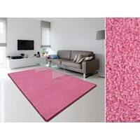 Velours-Teppich Floordirekt STEP Dynasty Velours Pink Polypropylen 1000 x 2000 mm