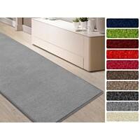 Velours-Teppich Floordirekt STEP Dynasty Velours Silbergrau Polypropylen 660 x 1500 mm