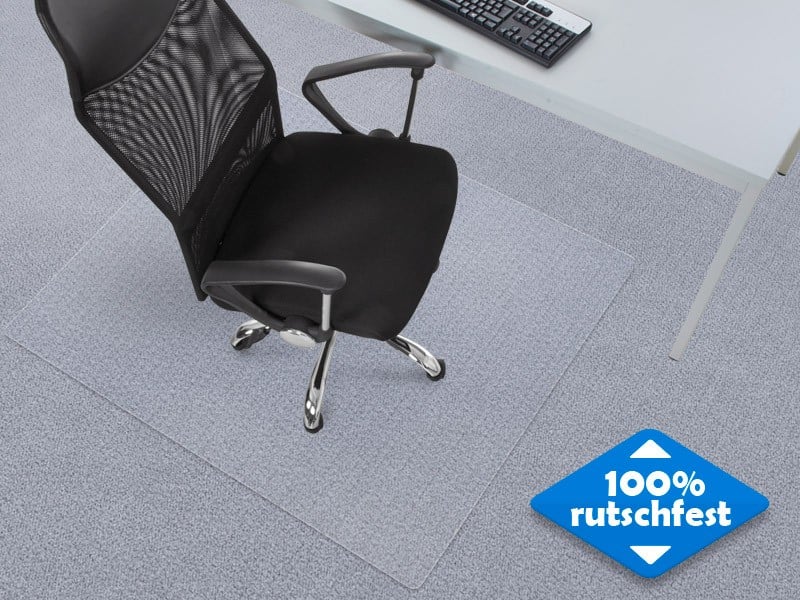 FLOORDIREKT PRO Bodenschutzmatte Vinyl Neo Transparent 114 x 150 cm