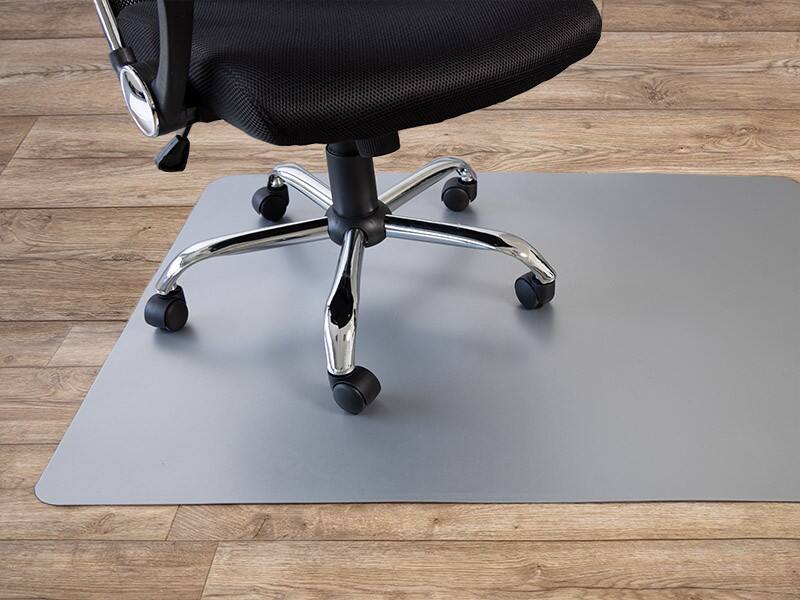 FLOORDIREKT PRO Bodenschutzmatte PP (Polypropylen) Hartböden Grau 114 x 150 cm