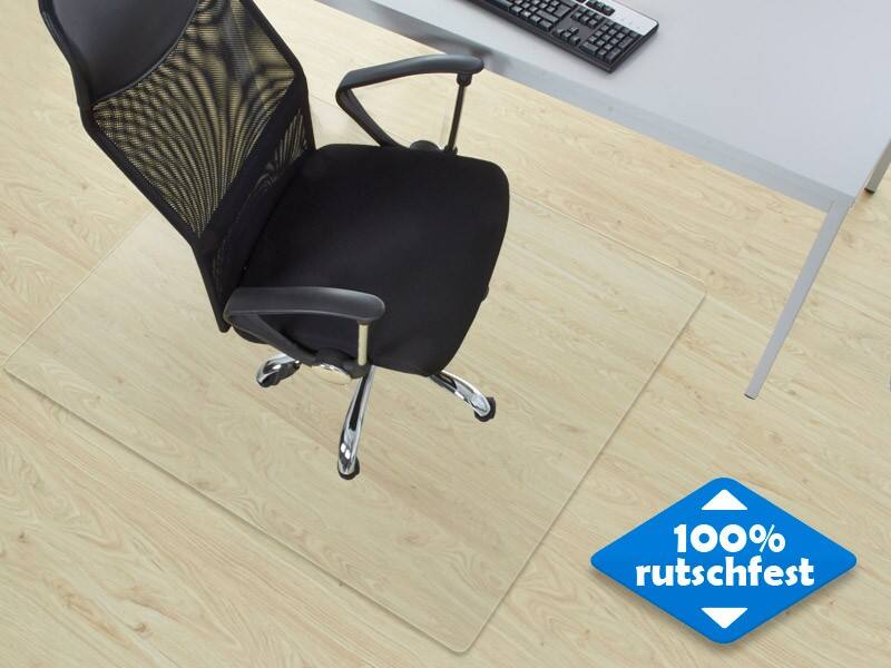 FLOORDIREKT PRO Bodenschutzmatte Vinyl Neo Transparent 114 x 130 cm