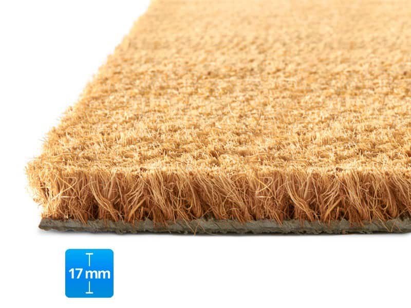 Fußmatte PALMERAS Kokos Natur Kokosfaser, Vinyl 17 mm 800 x 1000 mm