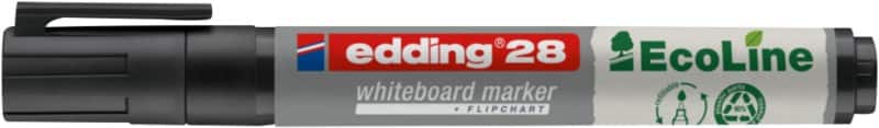 edding 28 Non-permanent Whiteboard-Marker Schwarz Mittel Rundspitze
