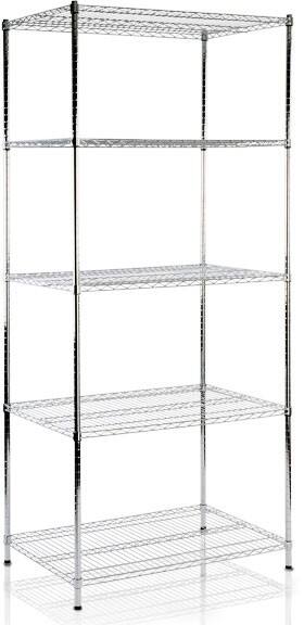 MAMMUT Gitterregal Verzinkt 5 Fächer 900 x 450 x 2.000 mm