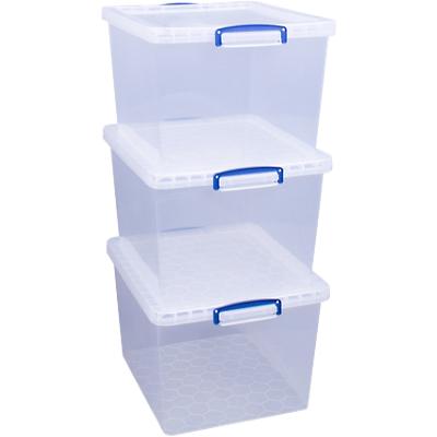 Really Useful Box Aufbewahrungsbox 33,5 l Transparent Kunststoff