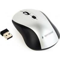 Gembird MUSW-4B-02-BS Funk-Maus Beidhändig Optisch Schwarz/Silber (MUSW-4B-02-BS)