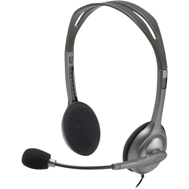 Logitech H111 Verkabelt Headset Kopfbügel 3.5 mm Jack Mit Mikrofon Stereo Schwarz