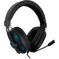 ewent Gaming RGB Headset Play PL3321 Kopfbügel USB and 2 x 3,5 mm Anschlusss mit Mikrofon Schwarz
