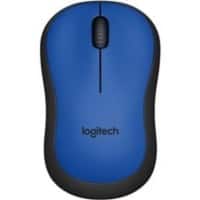 Logitech M220 Silent Kabellose Optische Maus Beidhändig 3 Tasten 2,4 GHz Blau (910-004879)