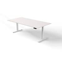 Move 3 - Steh-/Sitztisch 200x100x72-120 cm weiß