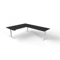 Move 3 - Steh-/Sitztisch 200x100x72-120cm mit Anbau 160x80 anthrazit