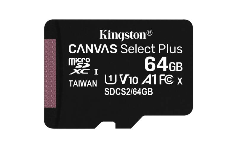 Kingston Canvas Select Plus MicroSDXC Speicherkarte 64 GB Klasse 10