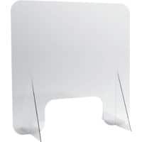 helit Mobile Schutzscheibe für Tisch und Theke "The Guard" Plexiglas Transparent 600 x 600 mm 3 Stück