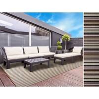 Outdoor-Teppich Casa Pura Asti Braun, Schwarz Vinyl, Polyester 1800 x 2700 mm