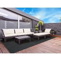 Outdoor-Teppich Casa Pura Catania Dunkelgrau Vinyl, Polyester 900 x 1500 mm