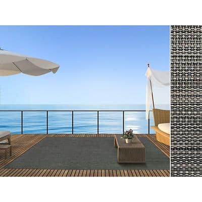 Outdoor-Teppich Casa Pura Genua Dunkelgrau Vinyl, Polyester 1800 x 2700 mm