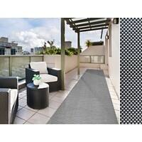 Outdoor-Teppich Casa Pura Lucca Grau Vinyl, Polyester 900 x 1500 mm