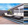 Outdoor-Teppich Casa Pura Ravenna Blau, Grau, Schwarz Vinyl, Polyester 1200 x 1800 mm