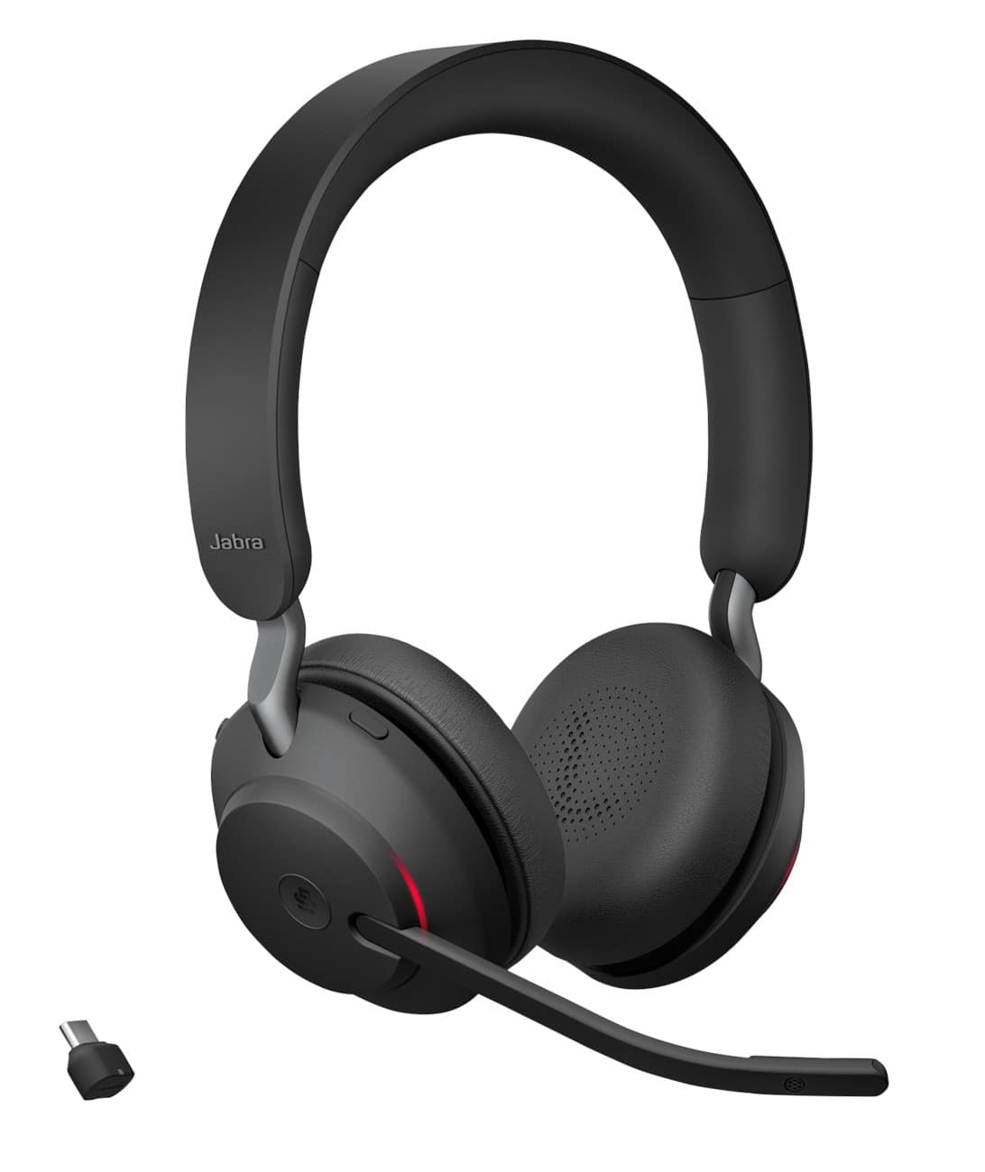 Jabra Evolve2 65 Kabelloses Headset Bluetooth, USB mit Mikrofon Stereo Schwarz