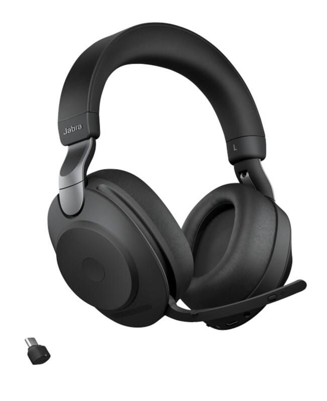 Jabra Evolve2 85 Kabellos Headset Bluetooth, 3.5 mm Jack, USB Active Noise Cancelling Mit Mikrofon Stereo Schwarz