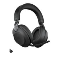 Jabra Evolve2 85 Kabelloses Stereo-Headset Over-the-Head Geräuschunterdrückung Bluetooth, 3,5-mm-Klinkenstecker, USB Typ-C mit Mikrofon Schwarz